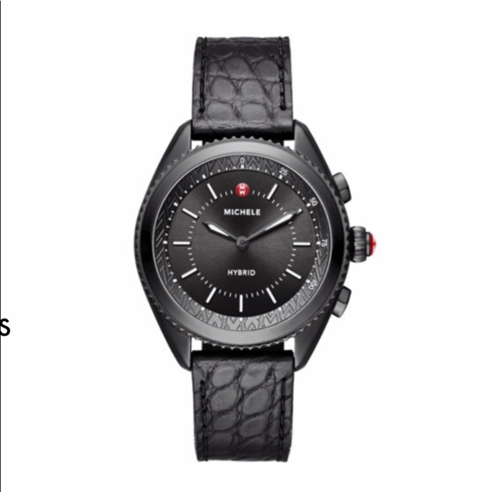 Michele Blackened Hybrid Smartwatch